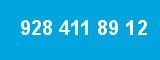 928 411 89 12 928 411 89 12